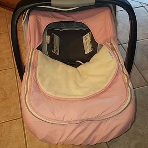 Pink carseat cover